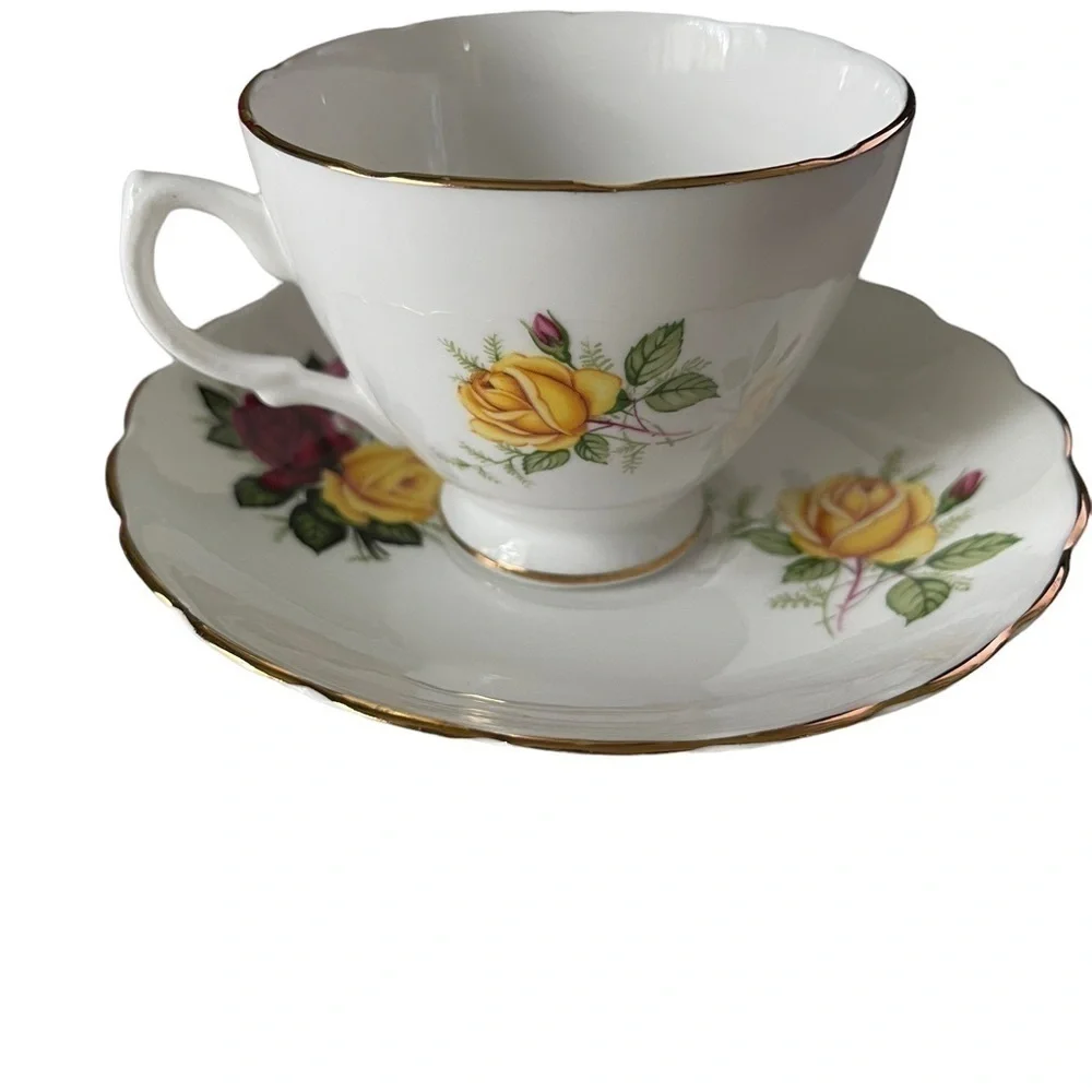 Imperial tea cup and saucer, bone China, made in England.
